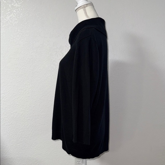 TANJAY Women’s Black Cowl Neck Sweater. - Picture 2 of 9